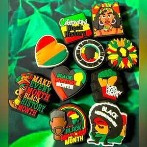 10 Juneteenth Croc Charms Jibbit Shoe Charm Disney Croc Charms